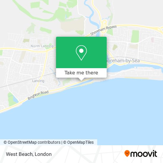West Beach map