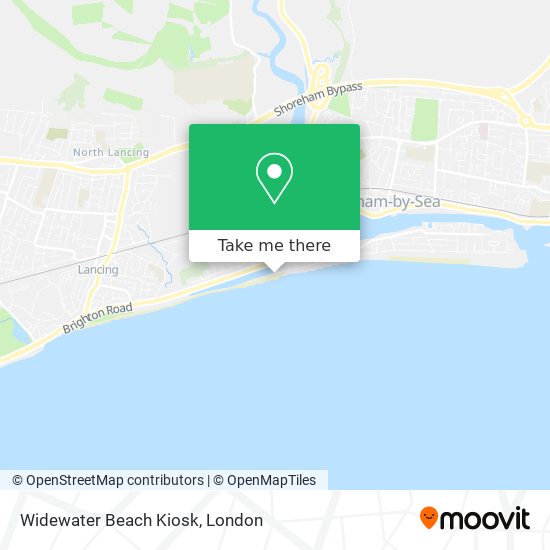 Widewater Beach Kiosk map