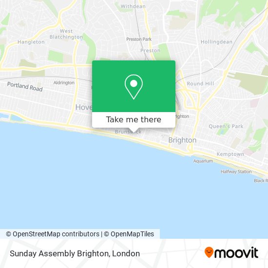 Sunday Assembly Brighton map