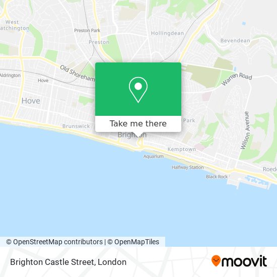 Brighton Castle Street map