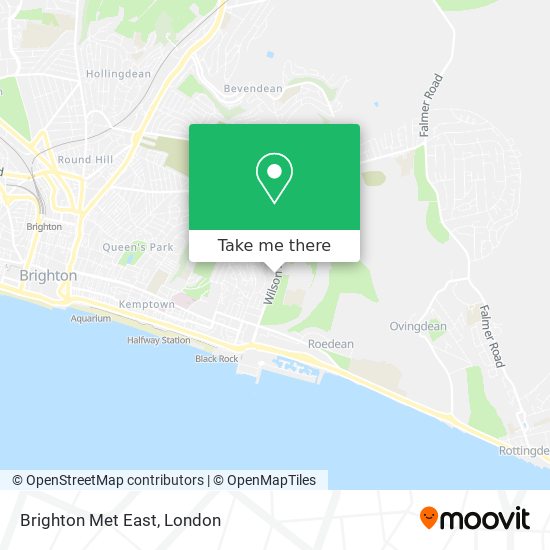 Brighton Met East map