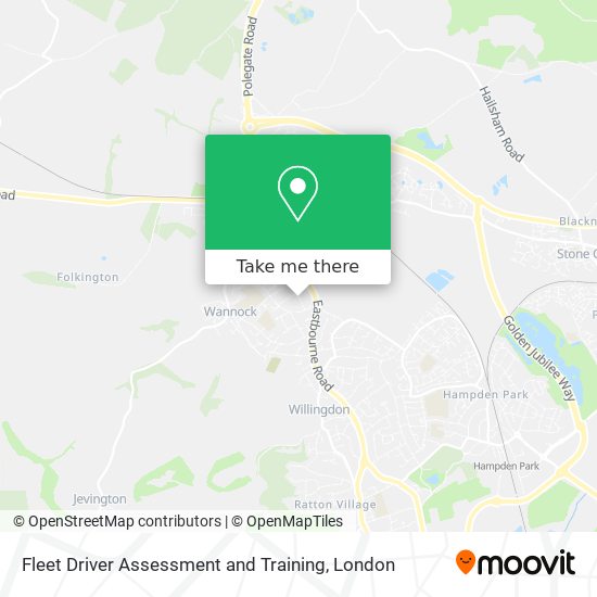 Fleet Driver Assessment and Training map