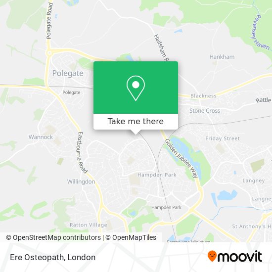 Ere Osteopath map