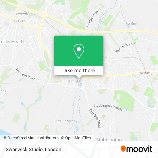 Swanwick Studio map