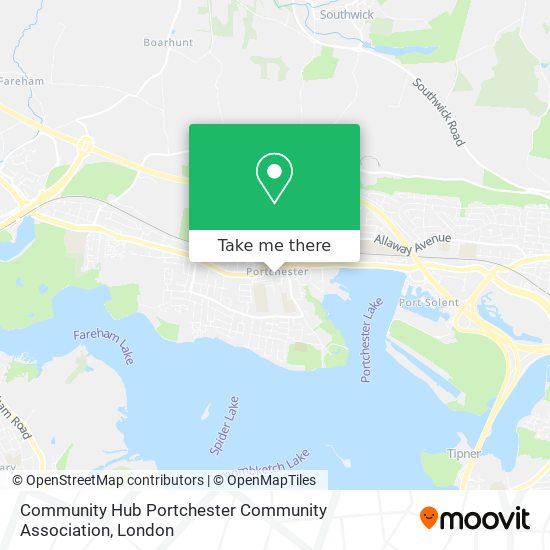 Community Hub Portchester Community Association map