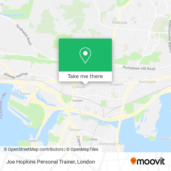 Joe Hopkins Personal Trainer map