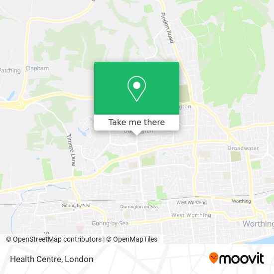 Health Centre map