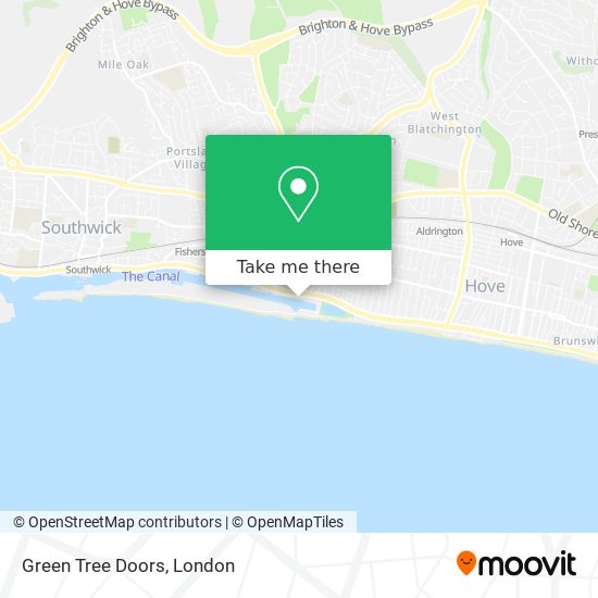 Green Tree Doors map
