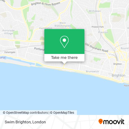 Swim Brighton map