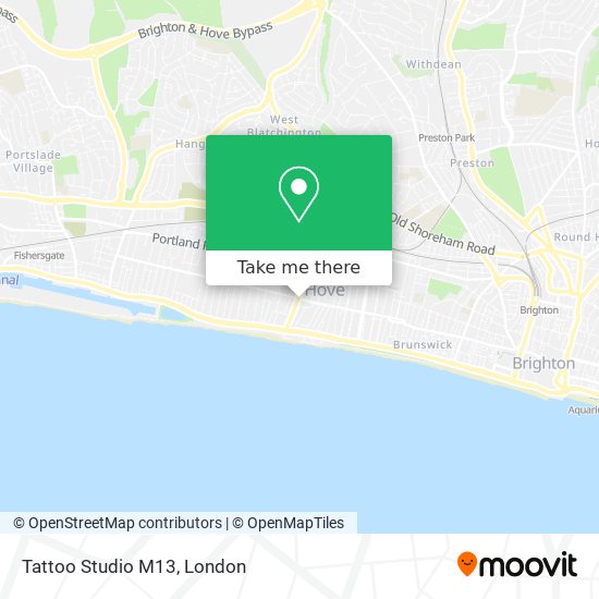 Tattoo Studio M13 map