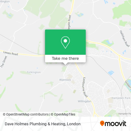 Dave Holmes Plumbing & Heating map