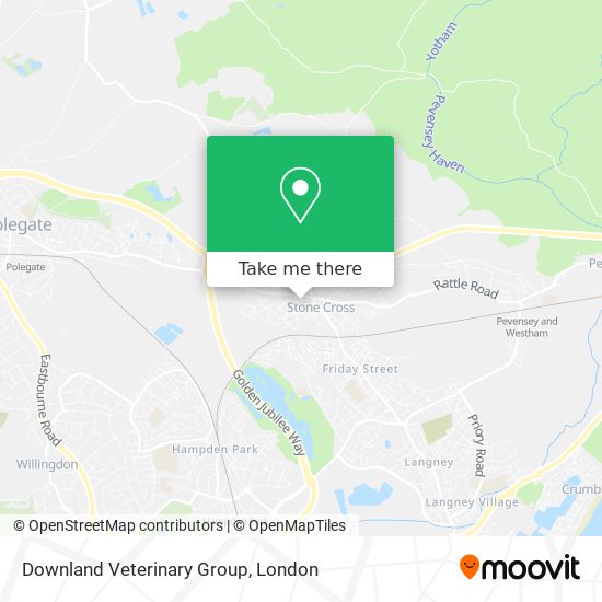 Downland Veterinary Group map