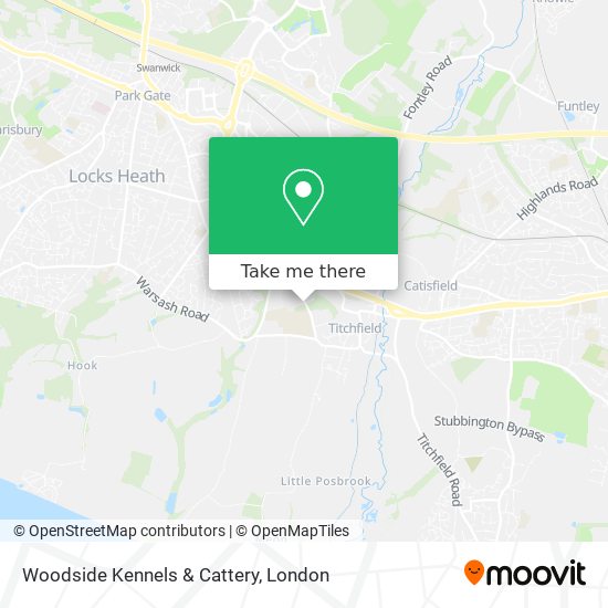 Woodside Kennels & Cattery map