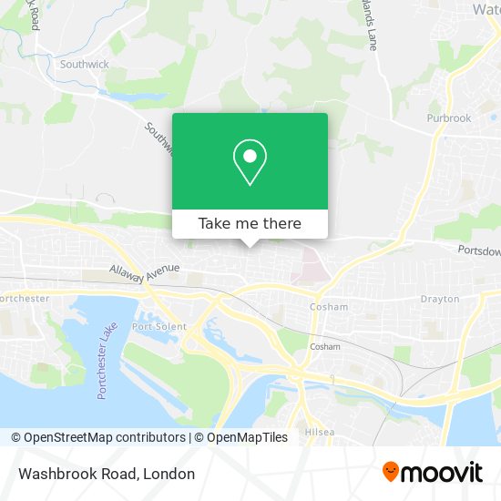 Washbrook Road map