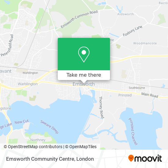 Emsworth Community Centre map