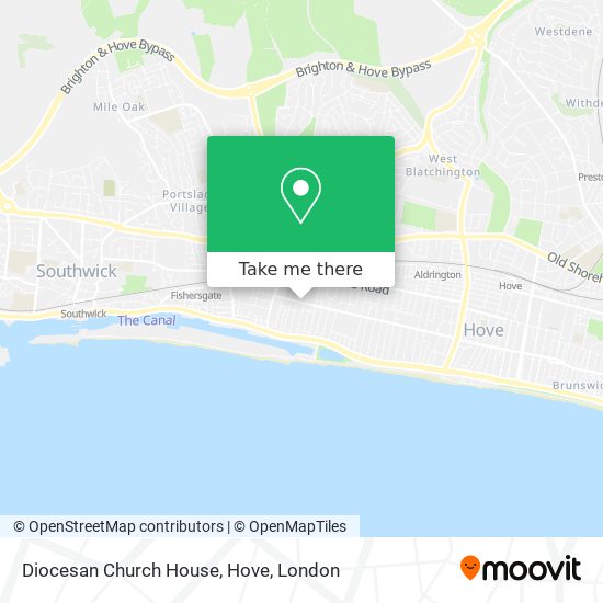 Diocesan Church House, Hove map