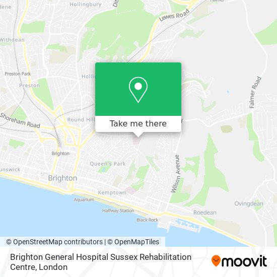 How to get to Brighton General Hospital Sussex Rehabilitation Centre in ...