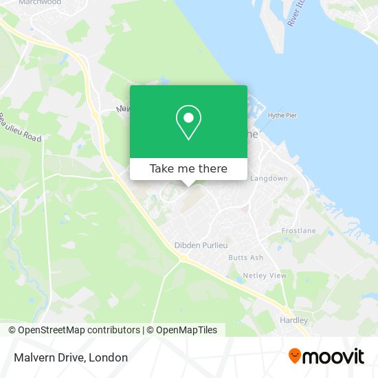 Malvern Drive map