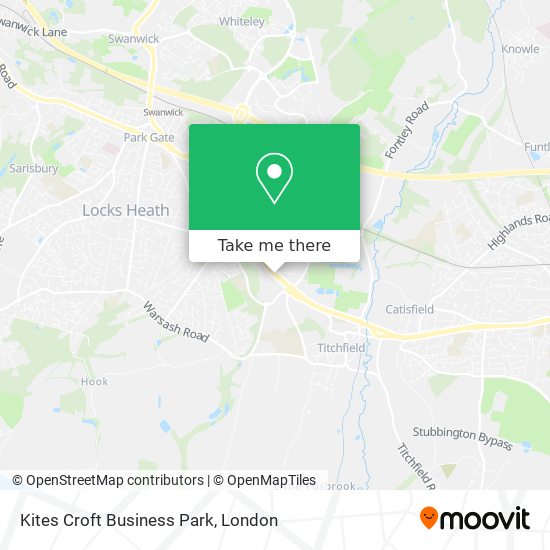 Kites Croft Business Park map