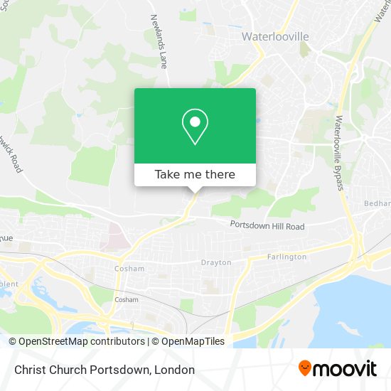Christ Church Portsdown map