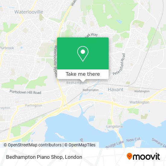 Bedhampton Piano Shop map