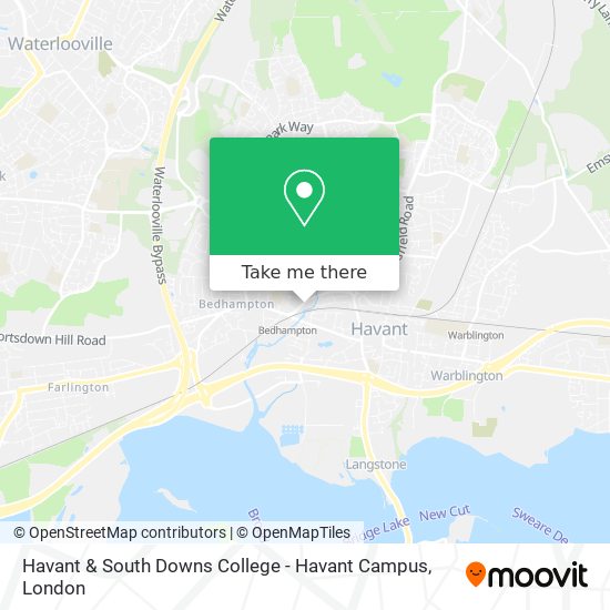Havant & South Downs College - Havant Campus map