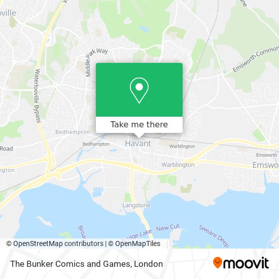 The Bunker Comics and Games map