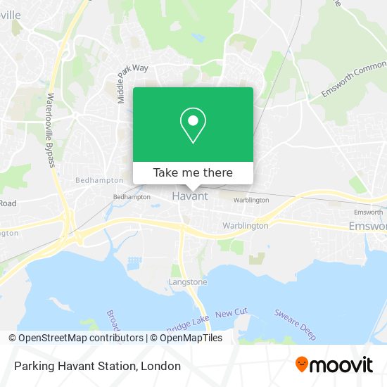 Parking Havant Station map