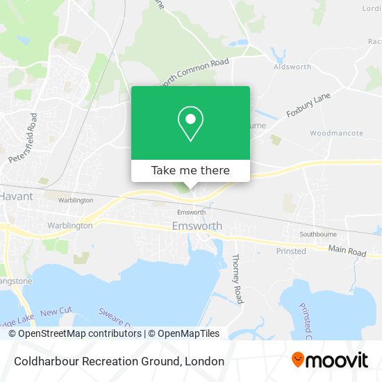 Coldharbour Recreation Ground map