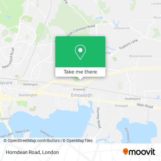 Horndean Road map