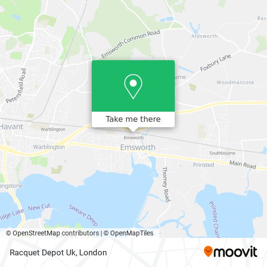 Racquet Depot Uk map