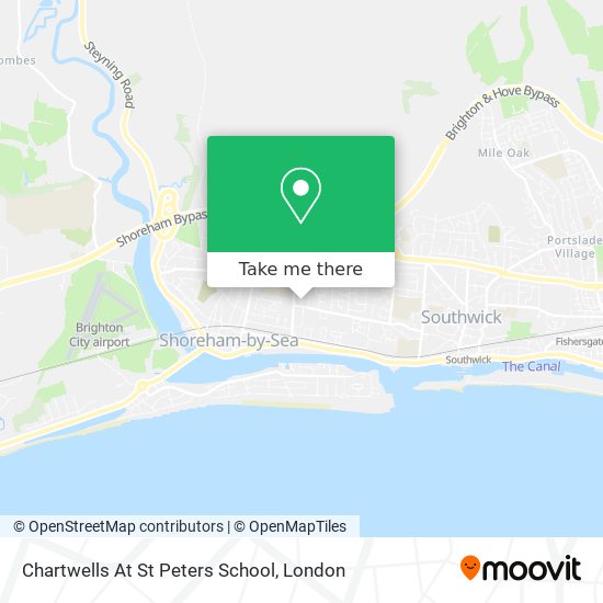 Chartwells At St Peters School map