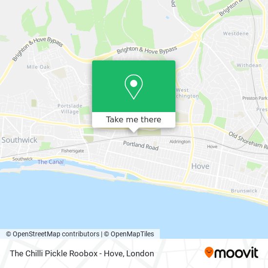 The Chilli Pickle Roobox - Hove map