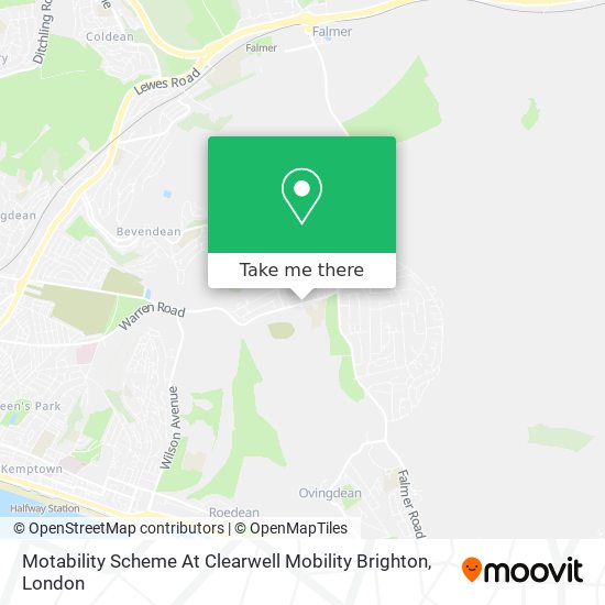 Motability Scheme At Clearwell Mobility Brighton map