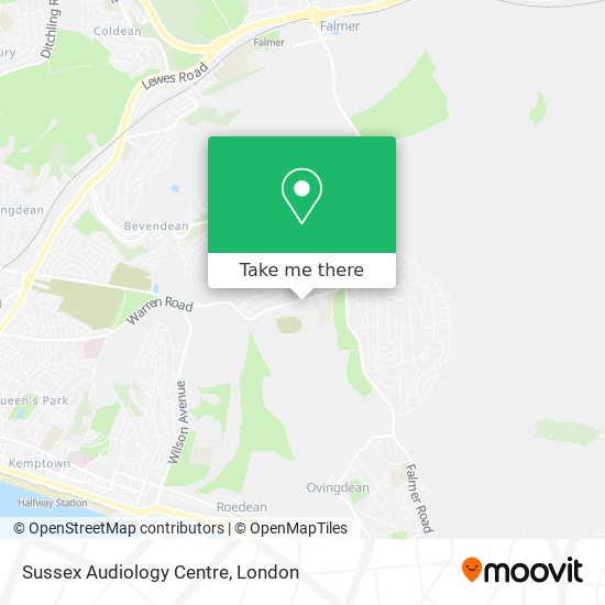 Sussex Audiology Centre map