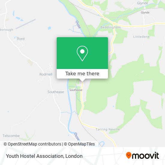 Youth Hostel Association map
