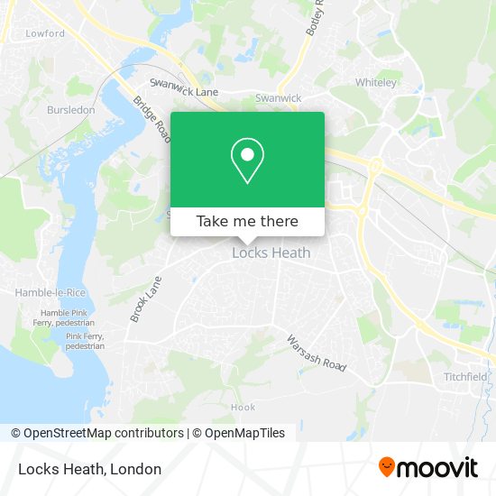 Locks Heath map