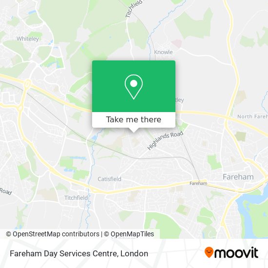 Fareham Day Services Centre map