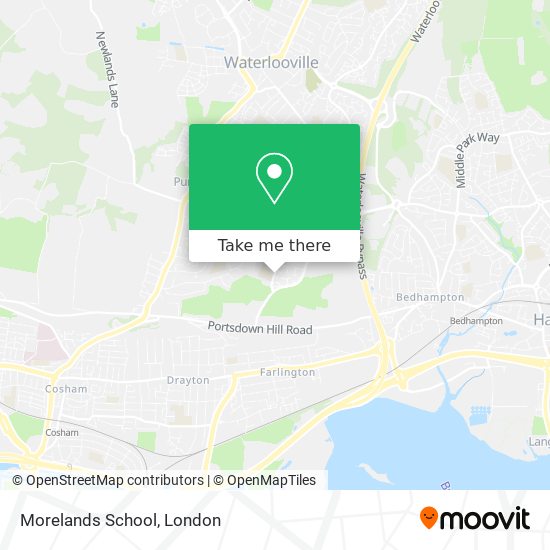 Morelands School map