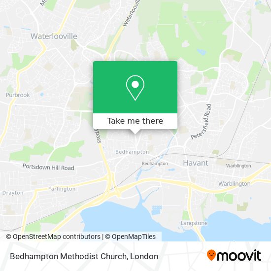 Bedhampton Methodist Church map