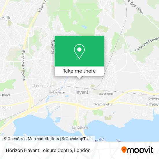 Horizon Havant Leisure Centre map