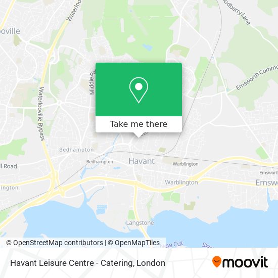 Havant Leisure Centre - Catering map