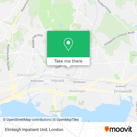 Elmleigh Inpatient Unit map