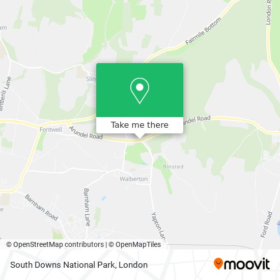 South Downs National Park map