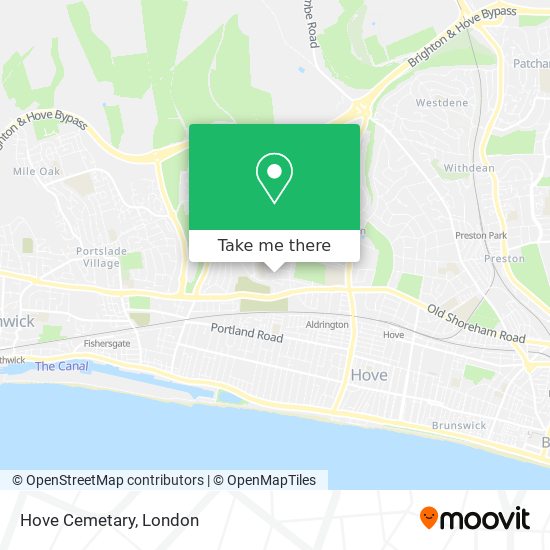 Hove Cemetary map
