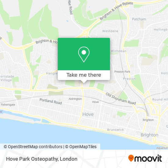 Hove Park Osteopathy map