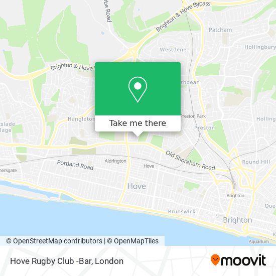 Hove Rugby Club -Bar map