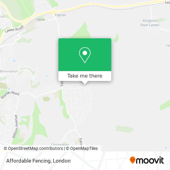 Affordable Fencing map