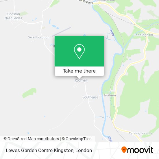 Lewes Garden Centre Kingston map