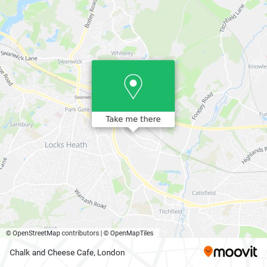 Chalk and Cheese Cafe map